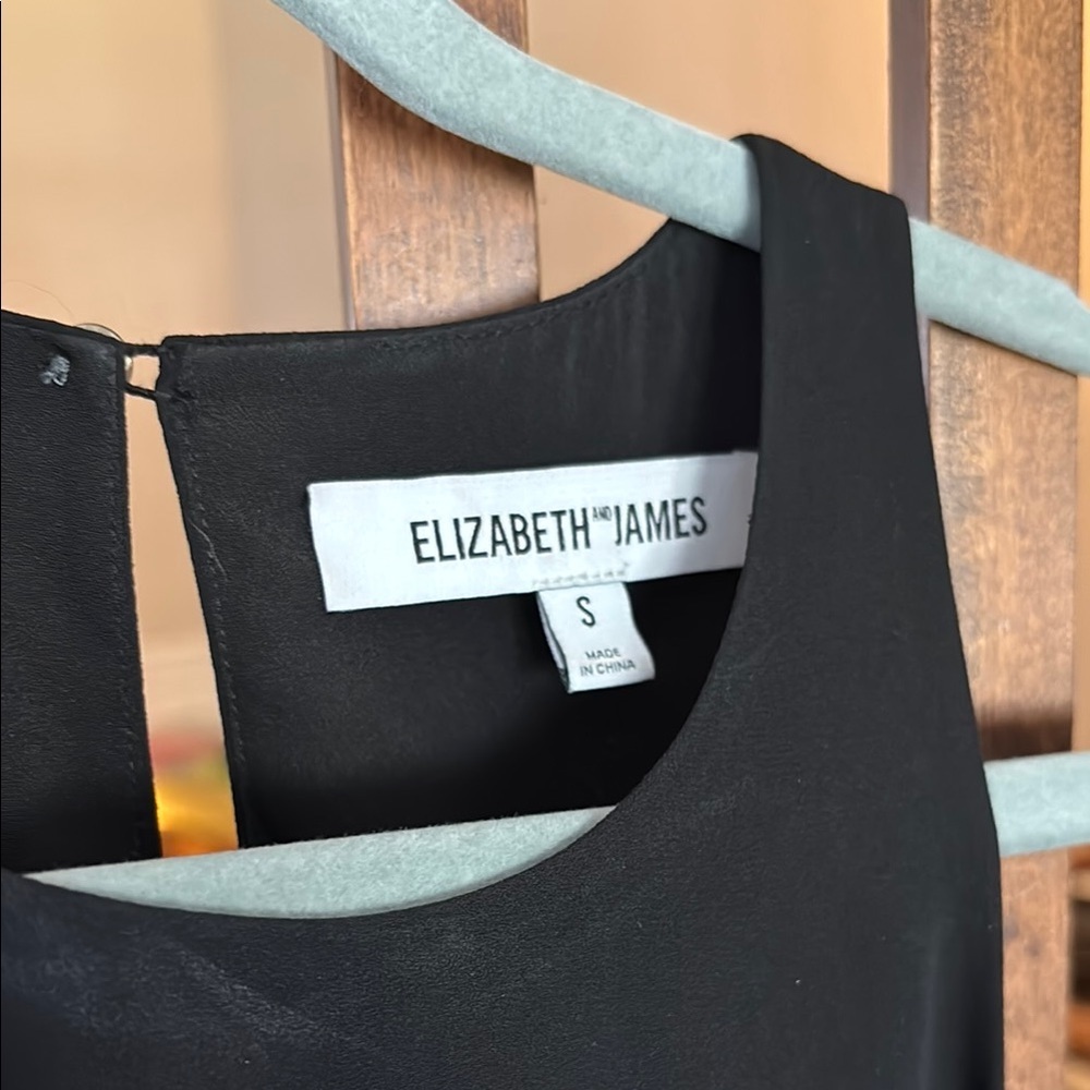 Elizabeth and James Black Asymmetrical Sheath Dress - Picture 4 of 7